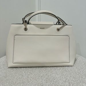 DKNY White Tote Satchel Crossbody Purse